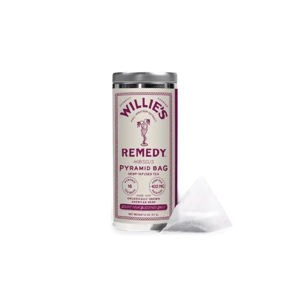 Willie Remedy Hibiscus Tea 200mg - 16 Tea Bags