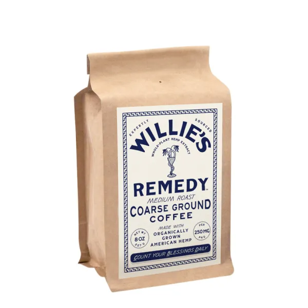 Willie Remedy Dark Roast Coffee 250mg