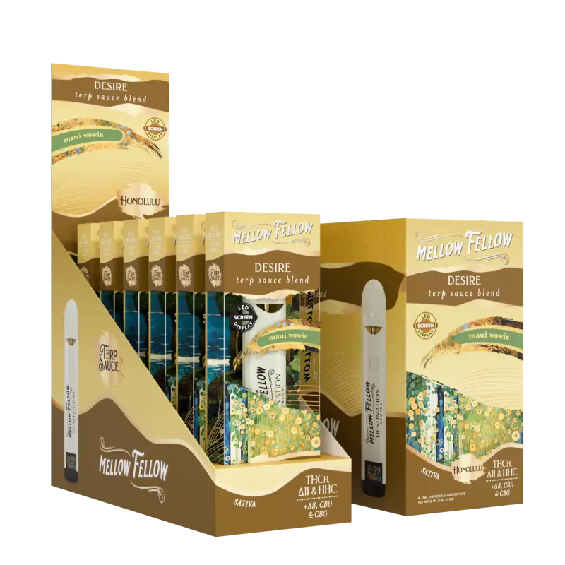 Mellow Fellow – 2ml Disposable – Desire Blend – Honolulu – Maui Wowie