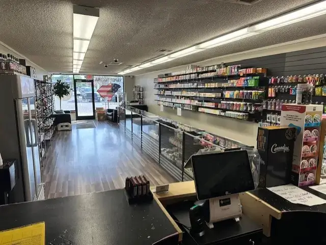 clean and organized vape shop
